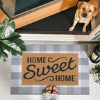 OLANLY Fall Door Mat, Buffalo Plaid Rug - Image 2