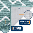OLANLY Front Door Mat 36x24, Low-Profile Easy Clean Doormat, Sage Green - Image 4