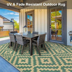 Kalafun Outdoor Patio Plastic Straw Rug, 8x10 ft - Image 7