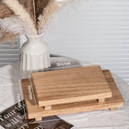 Wood Bathroom Tray Farmhouse Decor Kitchen Soap Holder, 11.8"x7" Brown - Image 3