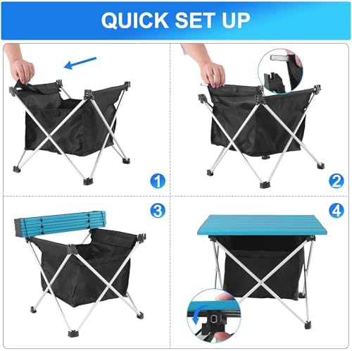 Grope Ultralight Aluminum Camping&Beach Table - Image 4