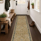 Hazo Haus Boho 2x7 Runner Rug for Hallway, Washable Runner Rug for Kitchen by HazoHaus