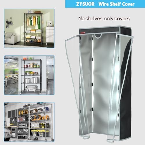 Shelf Cover for Storage Shelving Rack, Fits 36"x24"x72" Shelves - Image 6