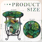 Cinnvoice Outdoor Side Table Small End Patio Porch Table - Image 3