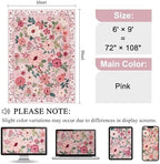 DUKINO 6x9 Area Rugs, Floral Washable Rug - Image 2