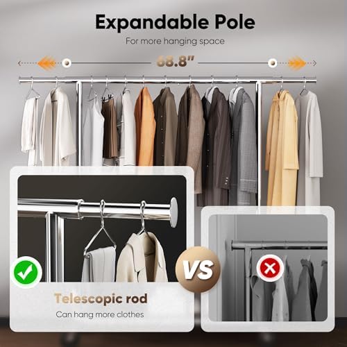 HOKEEPER Clothes Rack with Cover Clothing Racks - Image 5