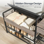 HOOBRO Hall Tree with Bench, Shoe and Coat Rack - Image 5