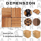 Golden Select 12" x 12" Interlocking Deck Tiles, Waterproof UV Resistant - Image 2