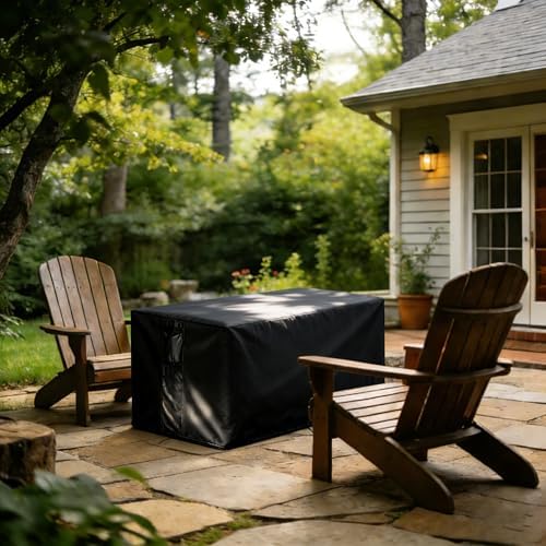 Outdoor Fire Pit Cover Rectangular Waterproof-36x26x24" - Image 7