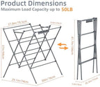 Drying Rack Clothing, 12 Drying Poles - Image 3