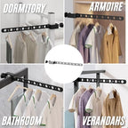 Foldable Indoor/Outdoor Swivel Folding 15-Hole Clothes Drying Rack - Image 3