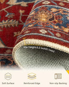 RELEANY Washable Area Rug, Round 4ft - Image 3