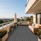 44 Pack Plastic Interlocking Decking Tiles, 12x12 Inch Waterproof Outdoor Floor - Image 5