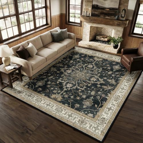 RELEANY Washable Area Rug, Square 8'x8' by RELEANY