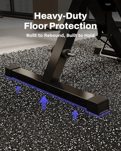 AIRHOP 0.56in Thick 144 Sq Ft Exercise Equipment Mats, 36 Tiles Upgraded Rubber - Image 5