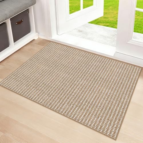Ultra Thin Door Mat 24"x 36", Non-Slip Entrance Rugs by SharpWeaRug