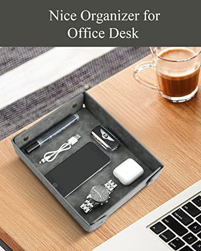 CASIRENA Faux Leather Valet Tray Organizer - Image 5