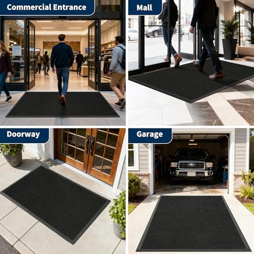 4'X8' Commercial Doormats, Thick Heavy-duty Custom Rubber Door Mat Outside - Image 7