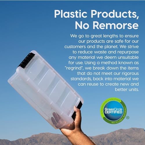 IRIS USA 6-Pack 32 Quart Storage Bins - Image 4