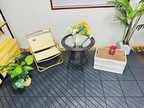 Plastic Interlocking Deck Tiles, 44 Pack Patio Deck Tiles, Patio Floor Decking - Image 7