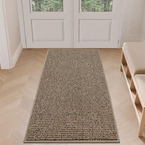BEQHAUSE Dirt Trapper Door Mat 24" x 60", Non-Slip Washable Doormats by BEQHAUSE