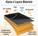 Kipiea Patio V-Shaped Sectional Sofa Cover, 420D Heavy-Duty Oxford Fabric - Image 6