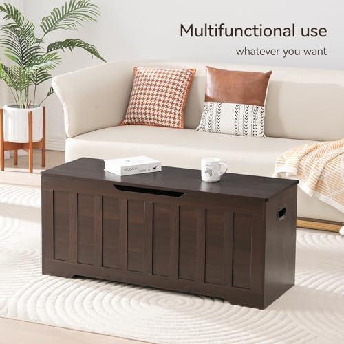 VANKILEY 43.3" Storage Chest Extra Large, Storage Bench.. - Image 3