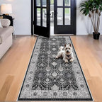 Washable 4x8 Hallway Runner Rug: Vintage 8ft Soft Runners - Image 2