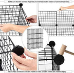 C&AHOME Wire Cube Storage, 12-Cube Storage Organizer Metal, C Grids - Image 6