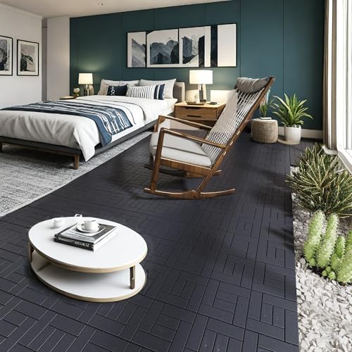44-Pack Interlocking PP Deck Tiles, All-Weather Anti-Slip Patio Tiles - Image 5