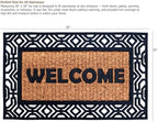 Gardenised Natural Coir and Non-Slip Rubber Doormat - Image 3