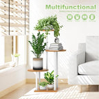 4 Tier Plant Stand Indoor Corner Tall Shelf - Image 6