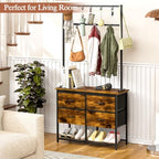 ThreeHio Hall Tree with Shoe Storage Bench, 31.5" Coat Rack - Image 6