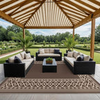 GENIMO Outdoor Rug, Waterproof Plastic Rugs 10'x14' - Image 6