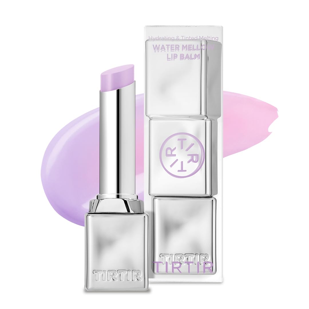 TIRTIR Water Mellow Lip Balm, 02 Mauve Berry, 0.11 Fl Oz – pH Color Changing Organic Korean Lip Care, Lightweight Deep Hydration Lip Moisturizer for Women Men, Paraben Free