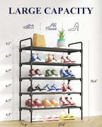 Kitsure Shoe Rack for Closet, Shoe Storage, 27.6" Wide - Image 2