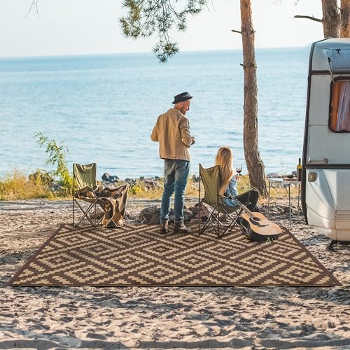 GENIMO Outdoor Rug, Waterproof Plastic Rugs - Image 2