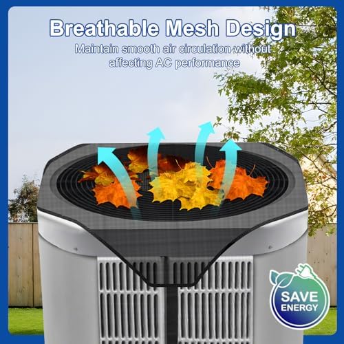 Central Air Conditioner Covers for Outside Units 40'' x 40'', AC Mesh Covers - Image 4