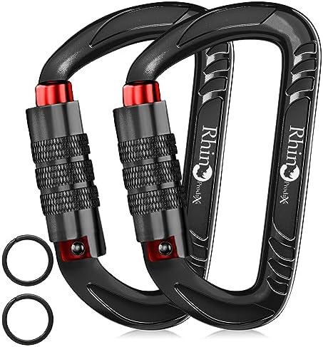 Rhino Produxs 12kN Heavy Duty Carabiner Clips by RhinoCarabiners