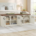 Hzuaneri 59" Shoe Storage Bench - Image 6