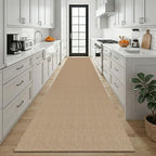 KOZYFLY Boho 3x12 Runners Rugs for Hallway, Long Washable Runner Rug, Woven Non - Image 2