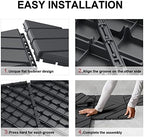 VANCASTLE Interlocking Deck Tiles 36 Pack Dark Grey 12"x12" Patio Pavers - Image 6