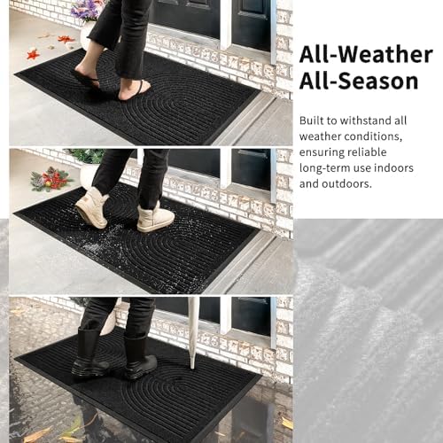 RORA Front Door Mat Outside Entrance, Indoor Welcome Doormat 29.5x17 - Image 6