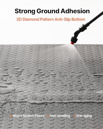 VEVOR Rubber Flooring Roll, 4 x 15 ft SBR Diamond-Plate Rubber Mat, 3mm - Image 4