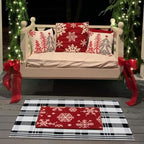 Fall Décor Plaid Rug, Layering Rug - Image 4