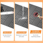 88 Pack Plastic Interlocking Patio Deck Tiles, Patio Floor Decking Tiles - Image 3