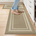 COSY HOMEER Kitchen Rugs Sets of 2 Non-Slip Washable by COSYHOMEER
