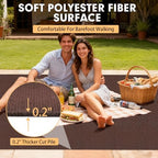Grefinity Marine Carpet, 6 FT x 14 FT Brown Indoor Outdoor Carpet - Image 4