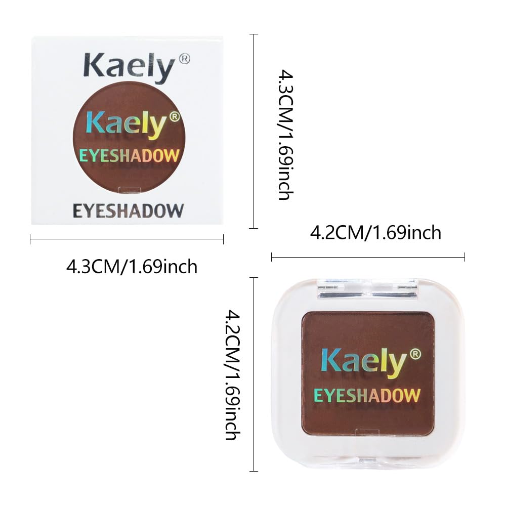 Coffee Brown Matte Eyeshadow – Smoked Eye Shadow, Daily Waterproof Long-Lasting Eyeshadow Powder Palette for Women Neutral Eye Makeup sombras para ojos (09)