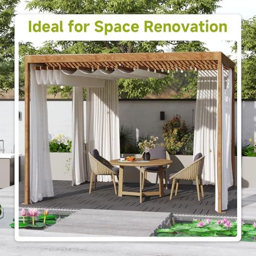 Rovibek 44 PCS Interlocking Deck Tiles, All Weather Patio Tiles - Image 4